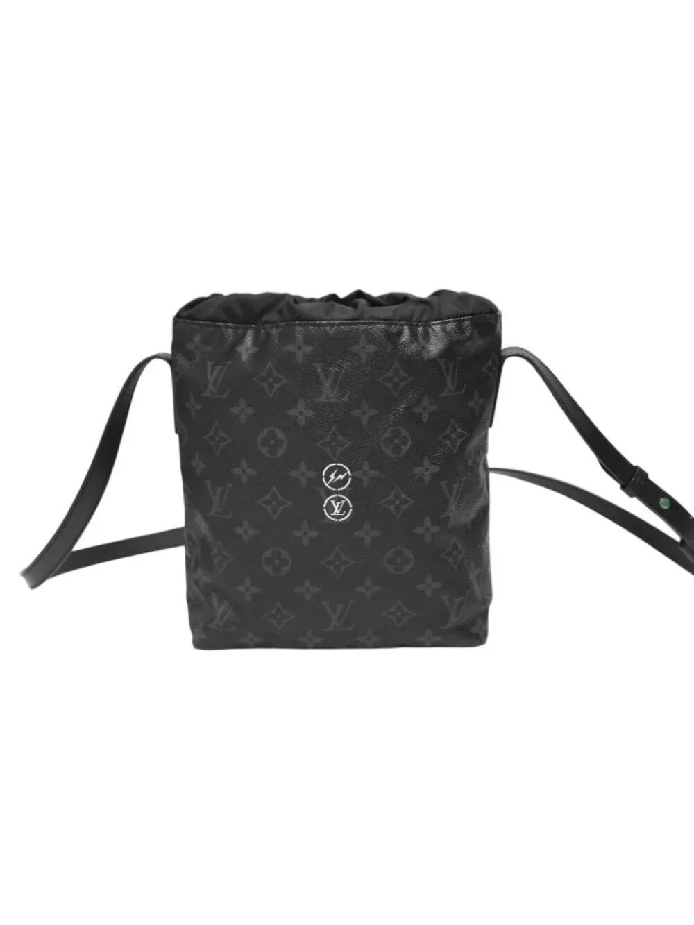 Louis Vuitton Monogram Eclipse Fragment Nano Shoulder Bag Black